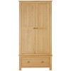 Moreton Oak Double Wardrobe with 1 Drawer