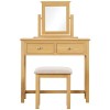 Moreton Oak Dressing Table Mirror