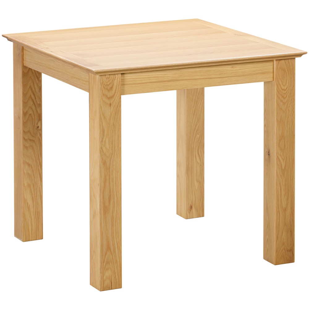 Moreton Oak Fixed Top 80 X 80 Dining Table