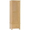 Moreton Oak Single Wardrobe with 1 Drawer