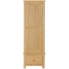 Moreton Oak Single Wardrobe with 1 Drawer
