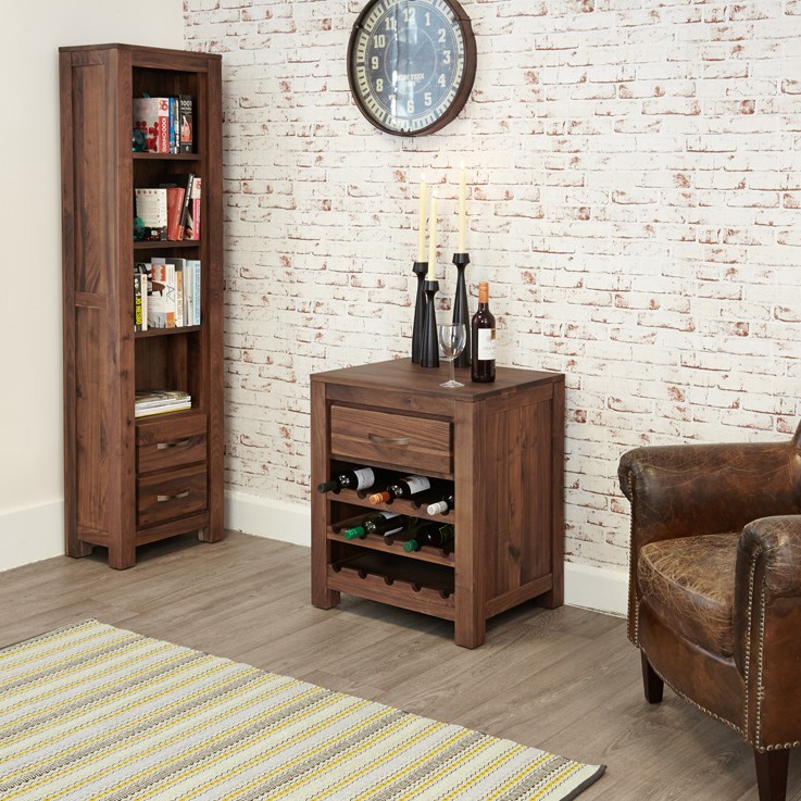 Mayan Wine Rack Lamp Table