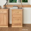 Mobel Oak Two Drawer Filing Cabinet
