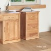 Mobel Oak Two Drawer Filing Cabinet