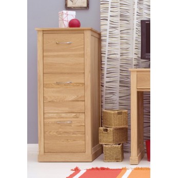 Mobel Oak 3 Drawer Filing Cabinet