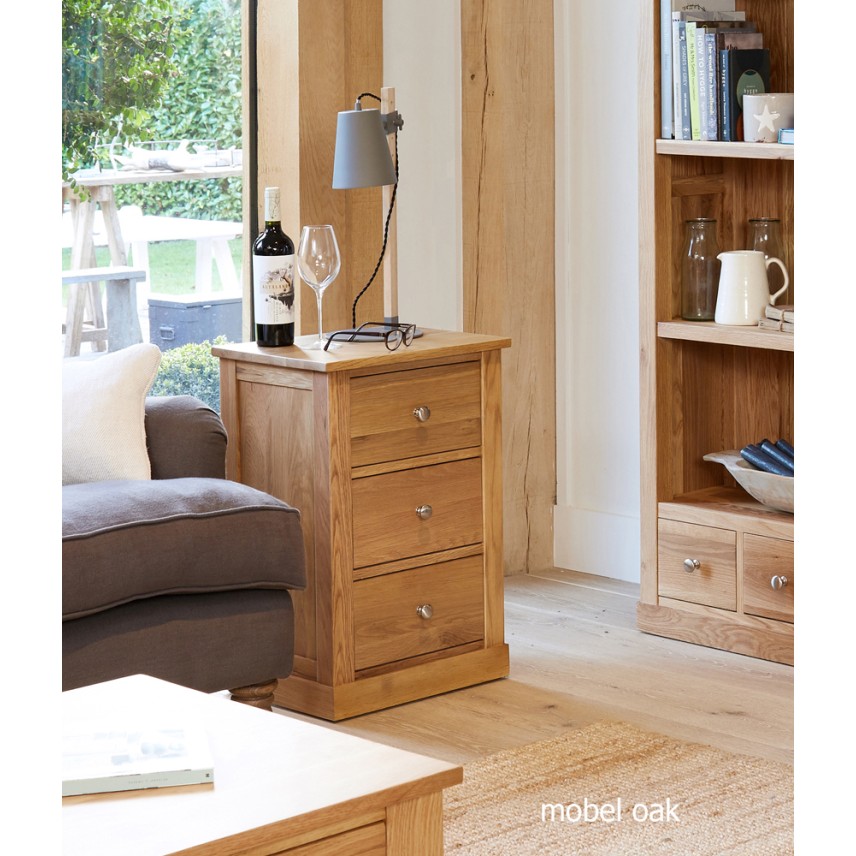 Mobel Oak Three Drawer Lamp Table Mobel Oak Three Drawer Lamp Table