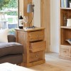 Mobel Oak Three Drawer Lamp Table