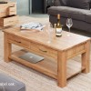 Mobel Oak Four Drawer Coffee Table