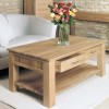 Mobel Oak Four Drawer Coffee Table