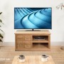 Mobel Oak Four Drawer Television Cabinet