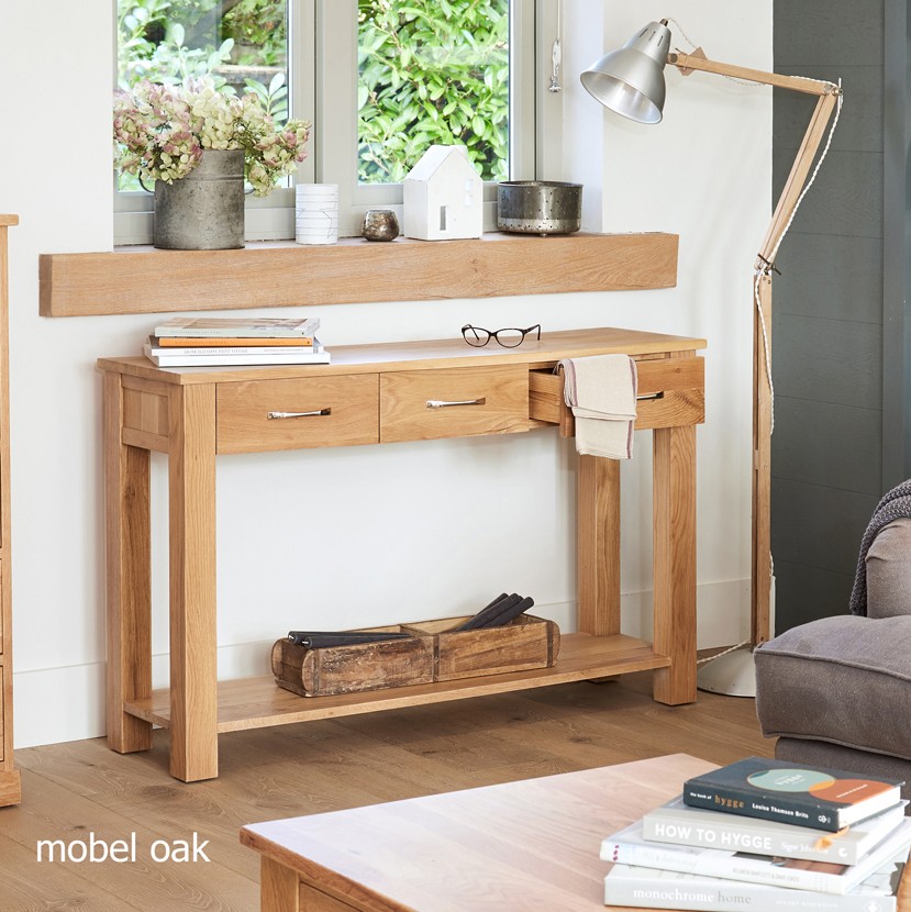Mobel Oak Console Table