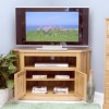 Mobel Oak Corner Television Cabinet