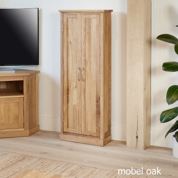 Mobel Oak DVD Storage Cupboard