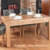 Mobel Hidden Extending Oak Dining Table (Seats 4-8)