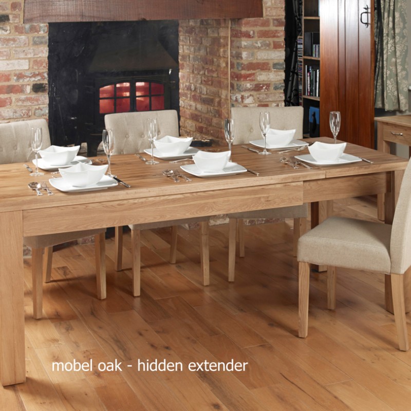Mobel Hidden Extending Oak Dining Table (Seats 4-8)