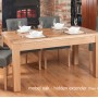 Mobel Hidden Extending Oak Dining Table (Seats 4-8)