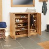 Mobel Oak Extra Large Shoe Cupboard