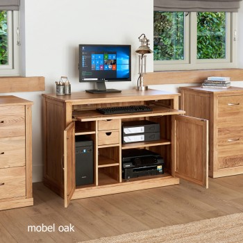 Mobel Oak Hidden Home Office