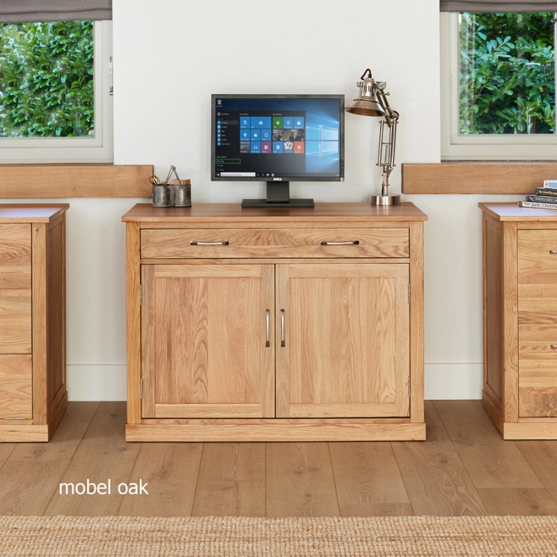 Mobel Oak Hidden Home Office