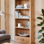 Mobel Oak Large 3 Drawer Bookcase