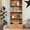 Mobel Oak Large 3 Drawer Bookcase