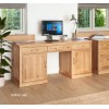 Mobel Oak Large Hidden Office Twin Pedestal Desk Mobel Oak Large Hidden Office Twin Pedestal Desk