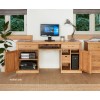 Mobel Oak Large Hidden Office Twin Pedestal Desk Mobel Oak Large Hidden Office Twin Pedestal Desk