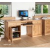 Mobel Oak Large Hidden Office Twin Pedestal Desk Mobel Oak Large Hidden Office Twin Pedestal Desk