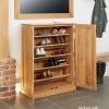 Mobel Oak Large Shoe Cupboard