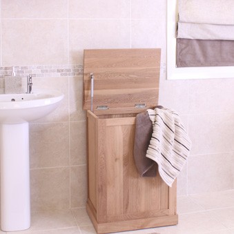 Mobel Oak Laundry Bin