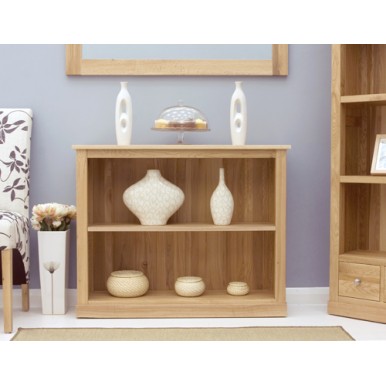 Mobel Oak Low Bookcase