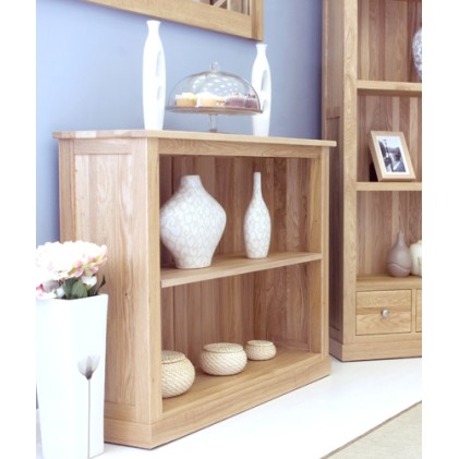 Mobel Oak Low Bookcase