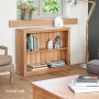 Mobel Oak Low Bookcase
