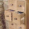 Mobel Oak Multi Drawer DVD / CD Storage Chest