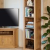 Mobel Oak Narrow Bookcase