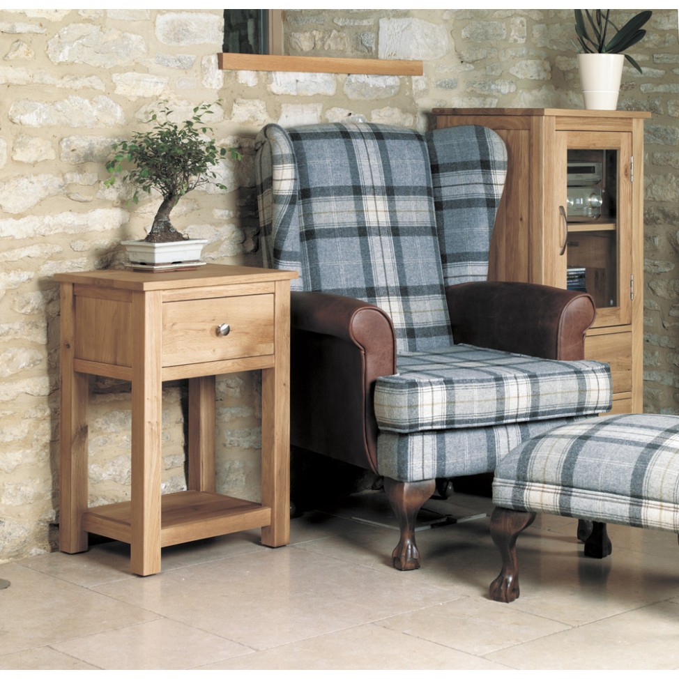 Mobel Oak One Drawer Lamp Table Mobel Oak One Drawer Lamp Table