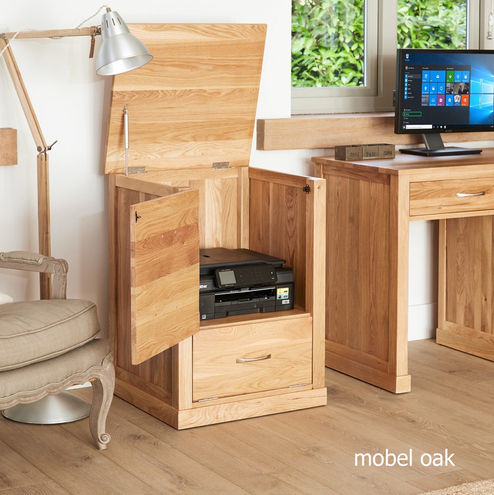 Mobel Oak Printer Cupboard