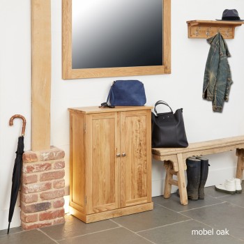 Mobel Oak Shoe Cupboard