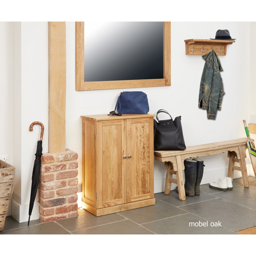 Mobel Oak Shoe Cupboard