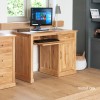 Mobel Oak Single Pedestal Computer Desk