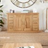 Mobel Oak Six Drawer Sideboard