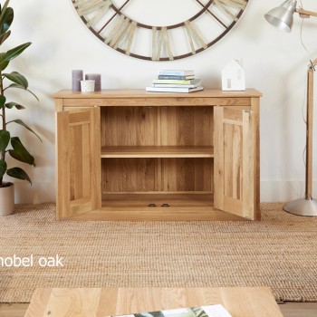 Mobel Oak Six Drawer Sideboard