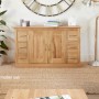 Mobel Oak Six Drawer Sideboard