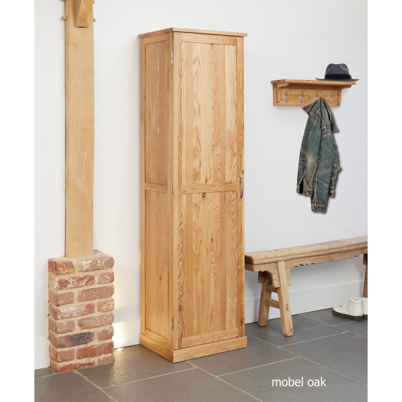 Mobel Oak Tall Shoe Cupboard