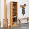 Mobel Oak Tall Shoe Cupboard