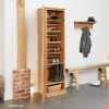 Mobel Oak Tall Shoe Cupboard
