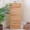 Mobel Oak Tallboy (6 Drawer)