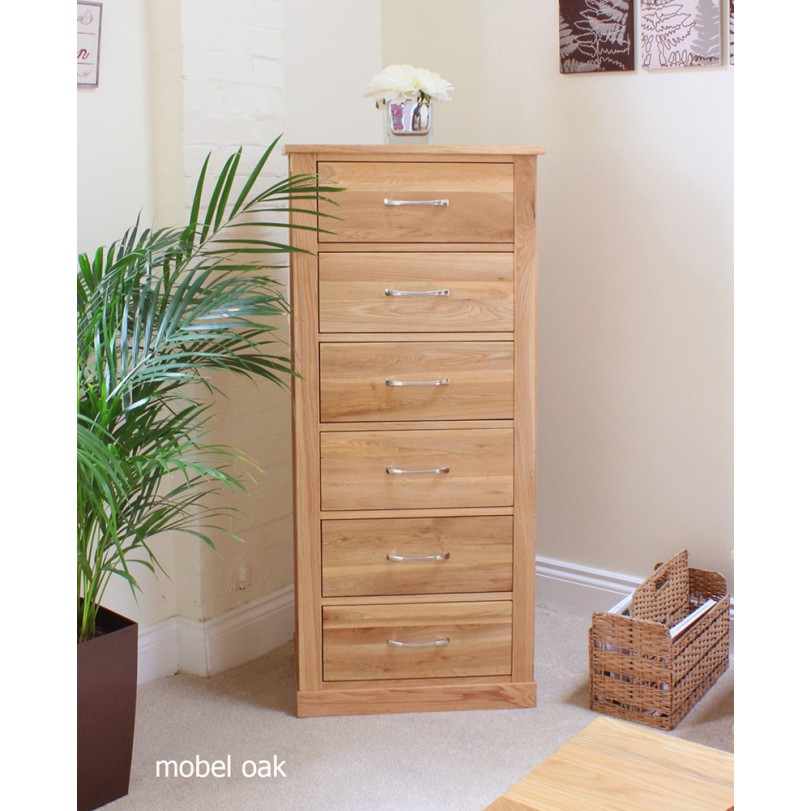 Mobel Oak Tallboy (6 Drawer) Mobel Oak Tallboy (6 Drawer)