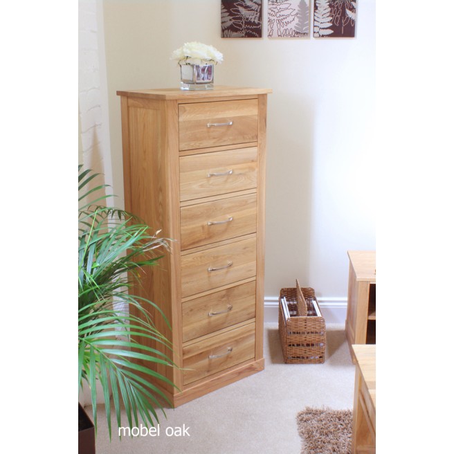 Mobel Oak Tallboy (6 Drawer) Mobel Oak Tallboy (6 Drawer)