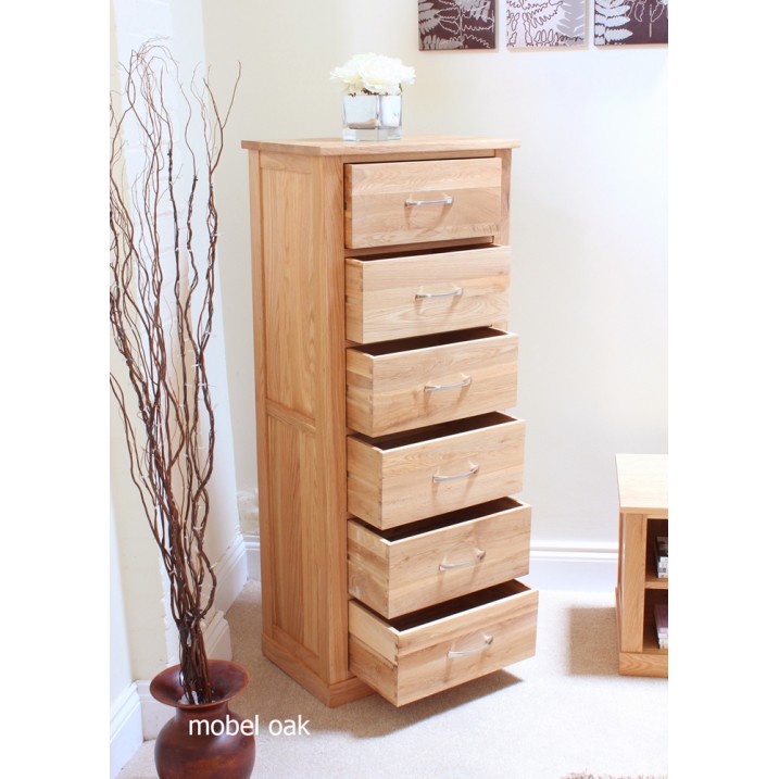Mobel Oak Tallboy (6 Drawer) Mobel Oak Tallboy (6 Drawer)